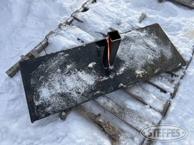 Skid steer mount receiver hitch adapter
